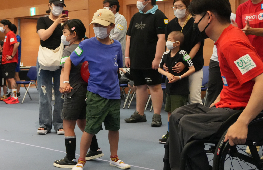 第３部は「全体スポーツ」体験！病院でミニ運動会！