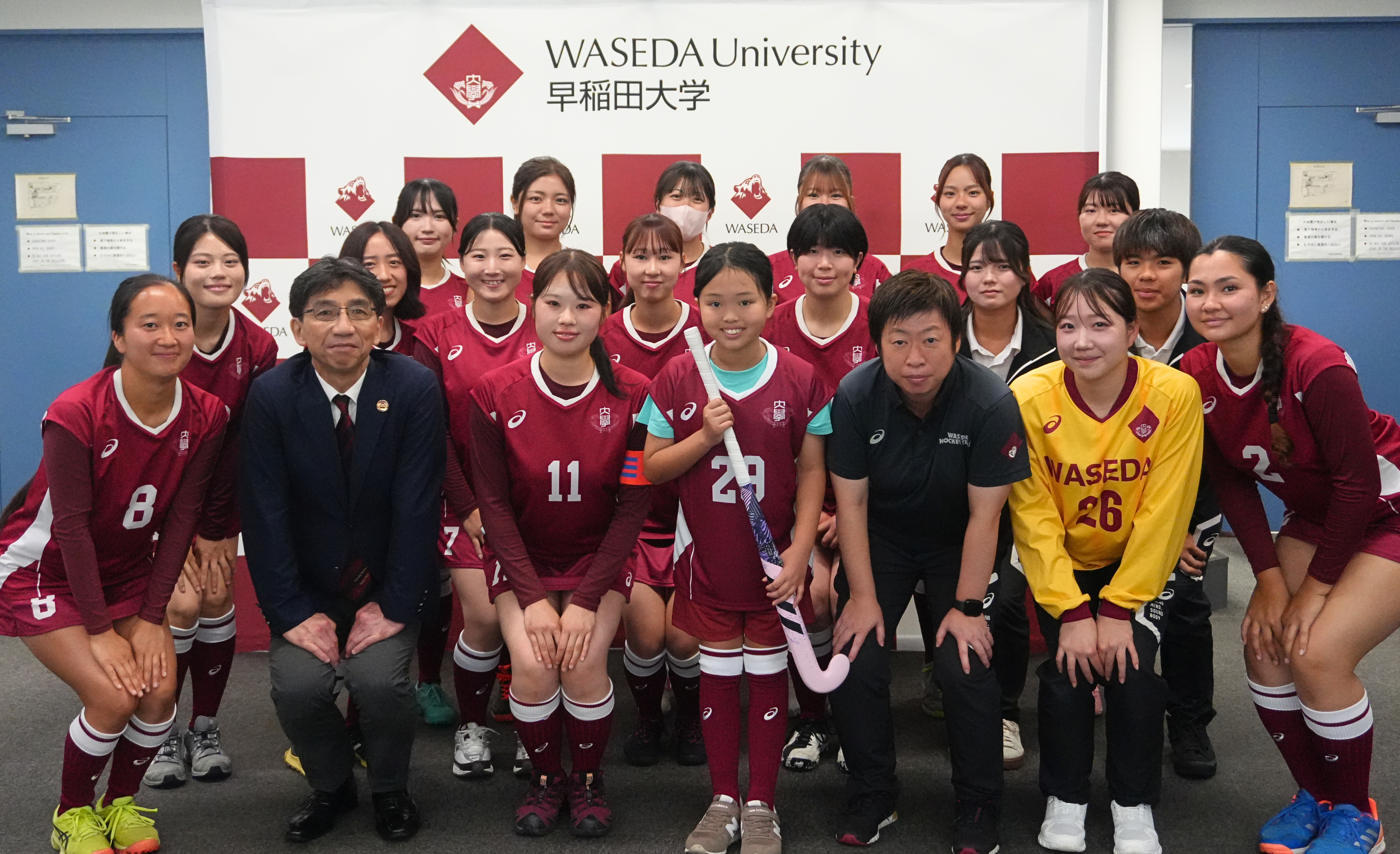 Waseda University Women’s Field Hockey draft their new TEAMMATE, Ruru-chan