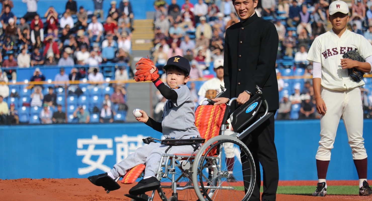 自分が最初に投げた試合で優勝してくれてとても嬉しい