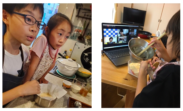 オンラインであま～い交流！女子フットサル選手と長期療養児のおやつ作りプログラム